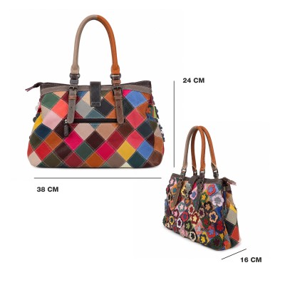 Sac en Cuir à Double Anse 38x24x16 cm BAGEI