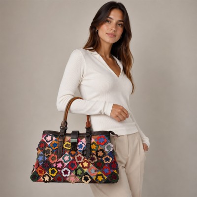 Sac en Cuir à Double Anse 38x24x16 cm BAGEI