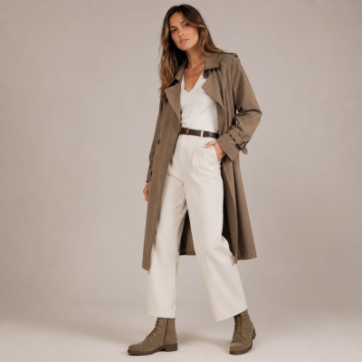 Bottines en cuir style militaire DIER avec fermeture éclair