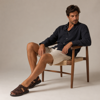 Sandales en cuir pour trek Zerimar - 4