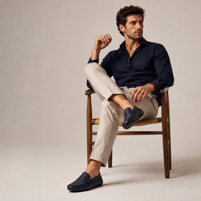 Mocassins en cuir pour hommes Zerimar - 3
