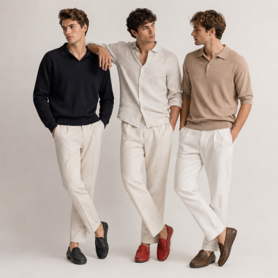 Chaussures bateau en cuir de différentes couleurs Zerimar - 1