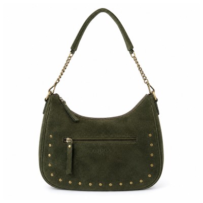 Sac en daim à doubles anses et clous 32x20x10 cm