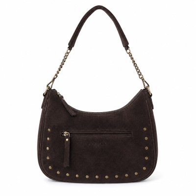 Sac en daim à doubles anses et clous 32x20x10 cm