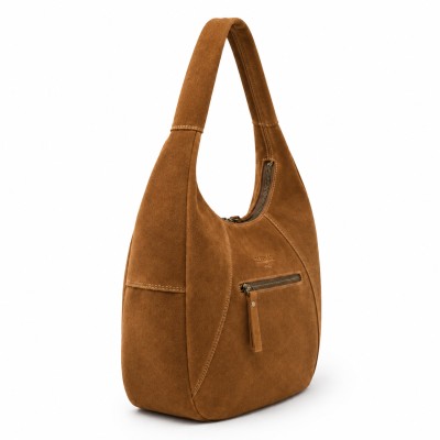 Sac à bandoulière bohème en daim 40x28x12 cm