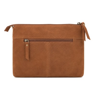 Sac bandoulière en daim avec anse 27x18 cm ONZA
