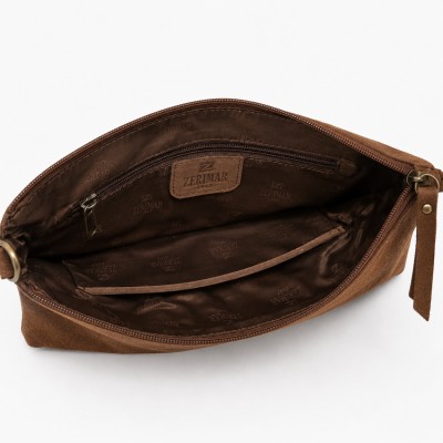 Sac bandoulière en daim avec anse 27x18 cm ONZA