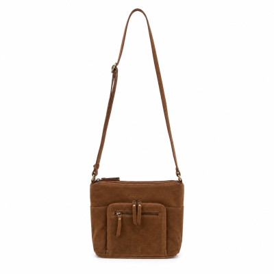Sac bandoulière en daim 30x24x10 cm RITA