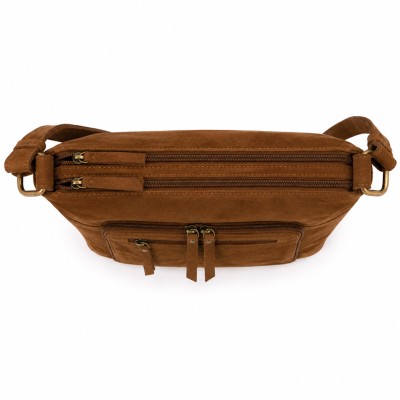 Sac bandoulière en daim 30x24x10 cm RITA
