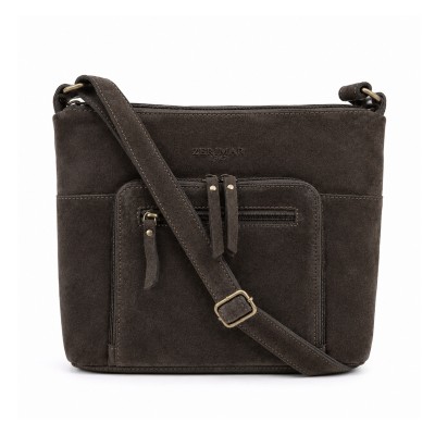 Sac bandoulière en daim 30x24x10 cm RITA