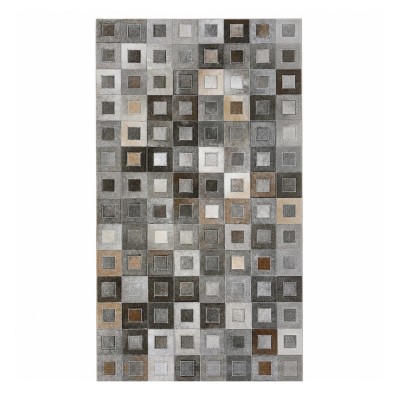 Tapis patchwork en peau de vache 70x140 cm BLAGRE