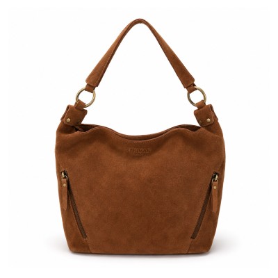 Sac en daim à doubles anses 33x24x11 cm POVE