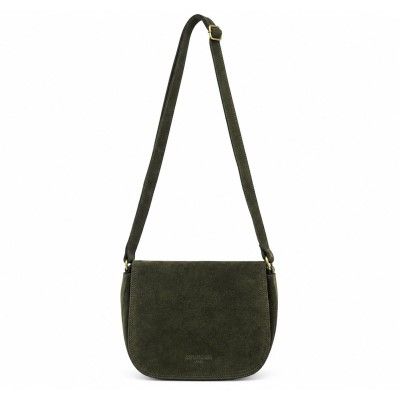 Sac bandoulière en daim avec anse 27x23x7 cm LOLA