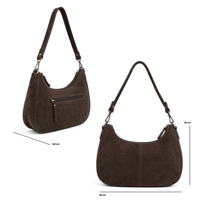 Sac en daim à doubles anses 32x20x9,5 cm DEKER