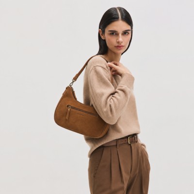Sac en daim à doubles anses 32x20x9,5 cm DEKER