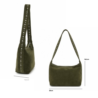 Sac en daim à clous 29x18,5x10,5 cm PEPA