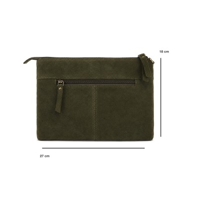 Sac bandoulière en daim avec anse 27x18 cm ONZA