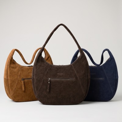 Sac à bandoulière bohème en daim 40x28x12 cm