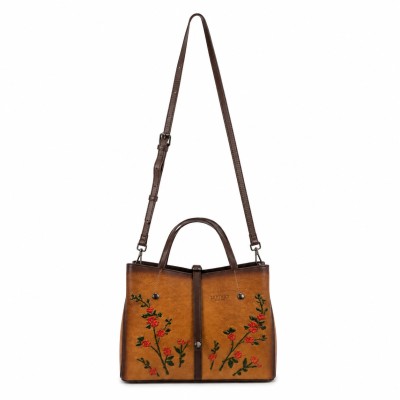 Sac à main en cuir à double anse 24x30x13 cm FIORI