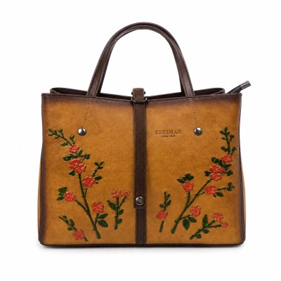 Sac à main en cuir à double anse 24x30x13 cm FIORI