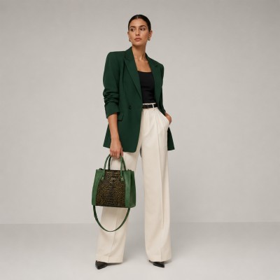 Sac en cuir à double anse 27x25x10 cm MEDINA