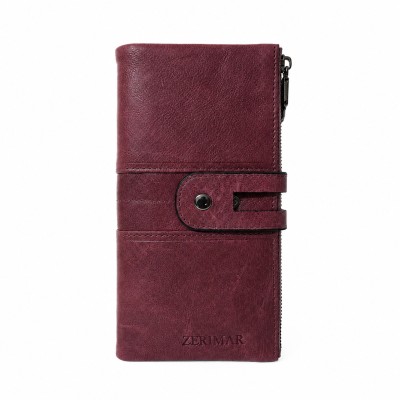 Portefeuille multi-usages en cuir 19x9,5 cm