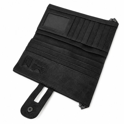 Portefeuille multi-usages en cuir 19x9,5 cm