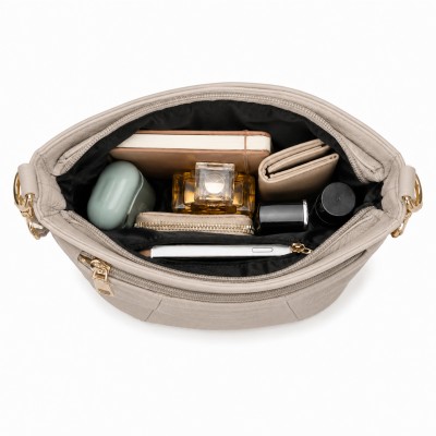 Sac bandoulière en cuir 26x20x10 cm ZAHRA