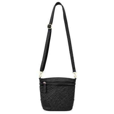 Sac bandoulière en cuir 26x20x10 cm ZAHRA