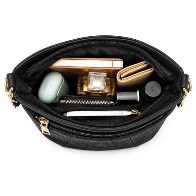 Sac bandoulière en cuir 26x20x10 cm ZAHRA