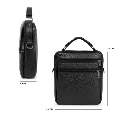 Sac bandoulière en cuir modèle OMEGA 20x26x6 cm