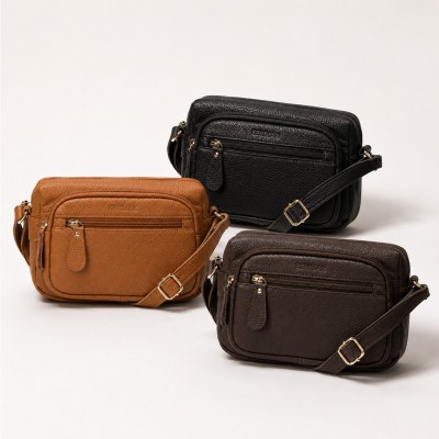 Sac bandoulière en cuir 22x16x7 cm KOKI