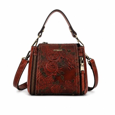 Sac en cuir à double poignée 19,5x17x8 cm ENRO