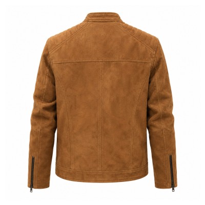 Veste en daim avec fermeture éclair modèle LEIVA