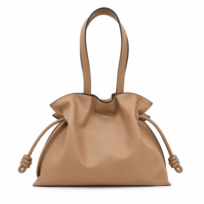 Grand sac clutch porté épaule en cuir 40x30x14 cm