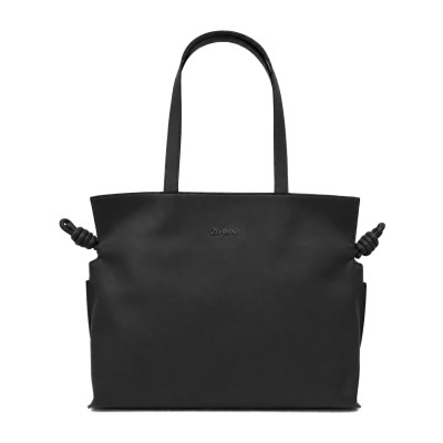 Grand sac clutch porté épaule en cuir 40x30x14 cm