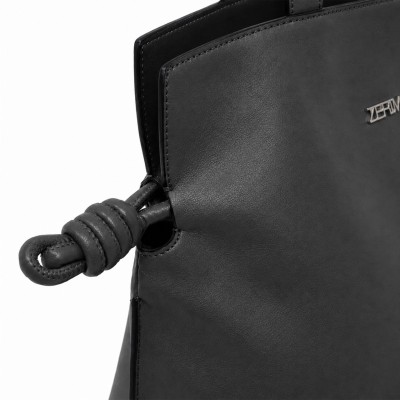 Grand sac clutch porté épaule en cuir 40x30x14 cm