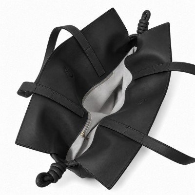 Grand sac clutch porté épaule en cuir 40x30x14 cm