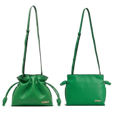Petit sac clutch bandoulière en cuir 24x18x9,5 cm