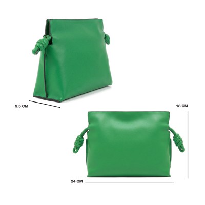 Petit sac clutch bandoulière en cuir 24x18x9,5 cm