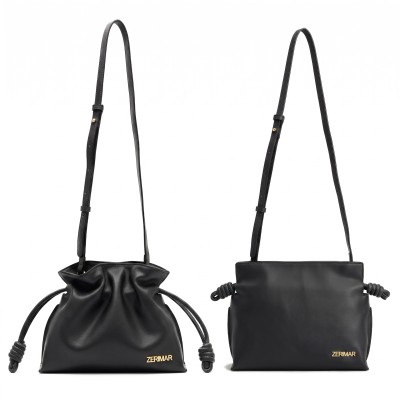Petit sac clutch bandoulière en cuir 24x18x9,5 cm