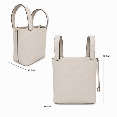 Sac panier à main avec cadenas et clé 22x19x13 cm