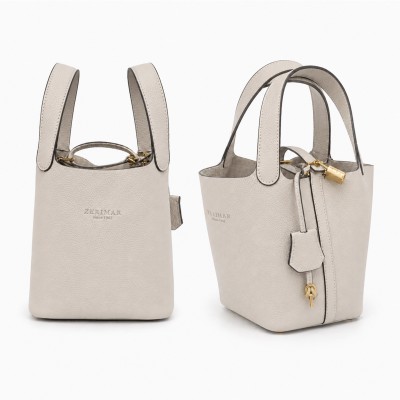 Sac panier à main avec cadenas et clé 22x19x13 cm