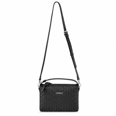 Sac à main en cuir tressé à double anses 25x17x9 cm