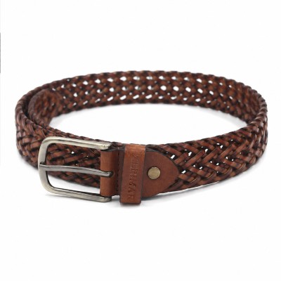 Ceinture en cuir tressé DADE