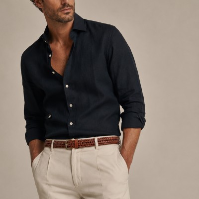 Ceinture en cuir tressé DADE