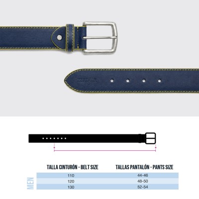 Ceinture cuir 38 mm modèle DUO