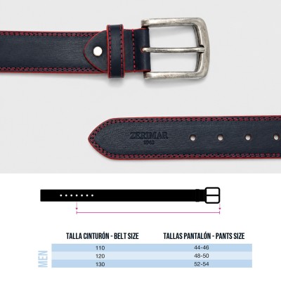 Ceinture cuir 38 mm modèle DUO