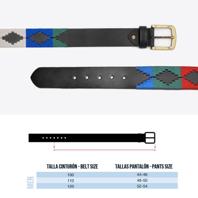 Ceinture en cuir 38 mm modèle PAMPA