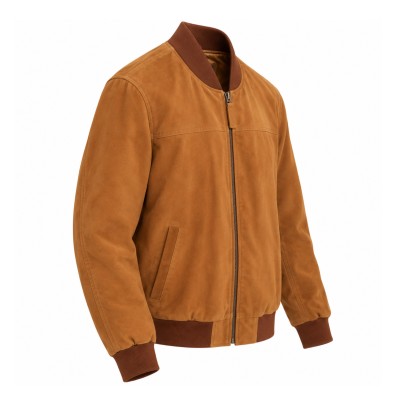 Blouson aviateur en daim pour homme JEREZ
